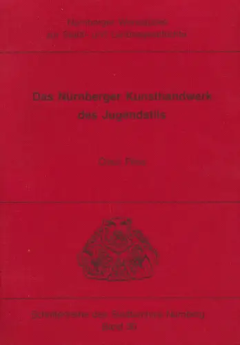 Buch: Das Nürnberger Kunsthandwerk des Jugendstils, Pese, Claus, 1983