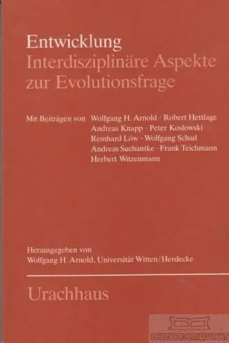 Buch: Entwicklung, Arnold, Wolfgang H. 1989, Urachhaus Verlag, gebraucht, gut