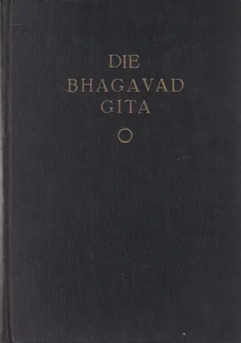 Buch: Die Bhagavad Gita, 1924, Theosophisches Verlagshaus Leipzig
