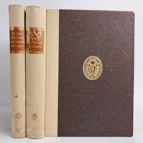 Buch: Meister Eckeharts Schriften und Predigten 1+2, Büttner, 1923, Diederichs