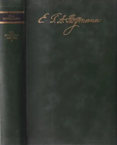 Buch: Die Serapionsbrüder II, Hoffmann, E. T. A., 1978, Aufbau, gebraucht, gut