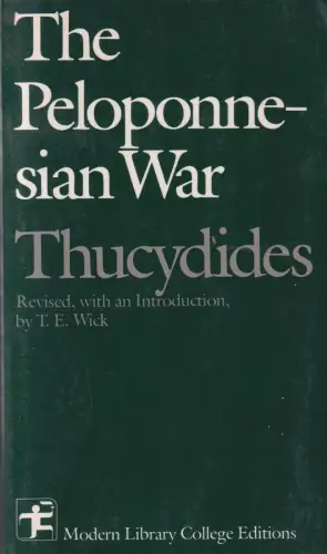 Buch: The Peloponnesian War, Thucydides, 1982, The Modern Library
