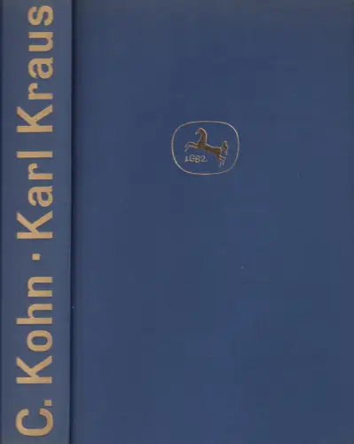 Buch: Karl Kraus, Kohn, Caroline, 1966, J. B. Metzlersche Verlagsbuchhandlung