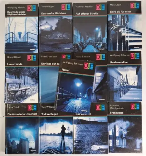 13 Bände DIE-Reihe Delikte Indizien Ermittlungen, DDR Kriminalromane, Weltbild