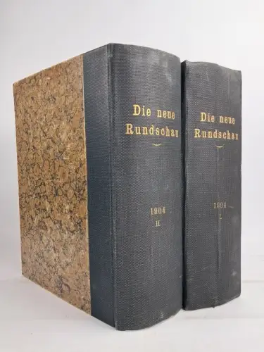 Buch: Die neue Rundschau 1904 Band 1+2, XV. Jahrgang der freien Bühne, Fischer