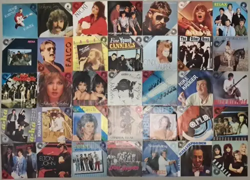 70 verschiedene 7" Amiga Quartett Single Schallplatten, Nena, a-ha, OMD, Kylie