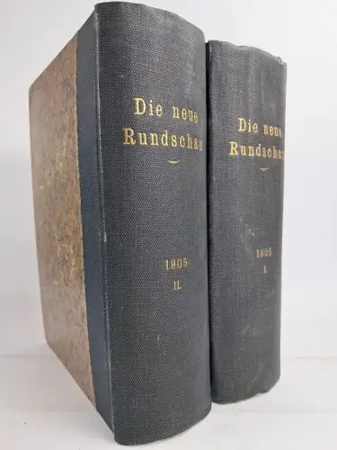Buch: Die neue Rundschau 1905 Band 1+2, XVI. Jahrgang der freien Bühne, Fischer