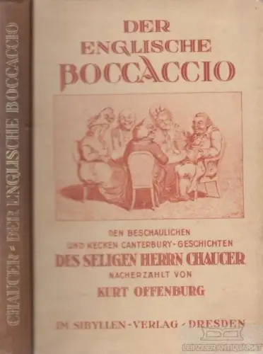 Buch: Der Englische Boccaccio, Offenburg, Kurt. 1925, Sybillen-Verlag