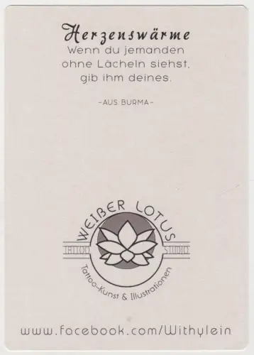 Postkarte: Postkarte Manga Art Weißer Lotus Leopard, Withy, Vanessa Mertens