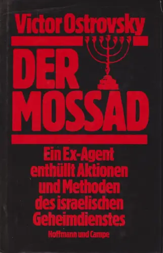 Buch: Der Mossad, Ostrovsky, Victor / Hoy, Claire. 1991, Hoffmann und Campe