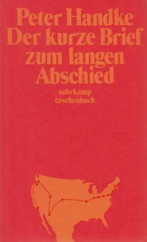 Buch: Der kurze Brief zum langen Abschied, Handke, Peter. 1992, Suhrkamp Verlag