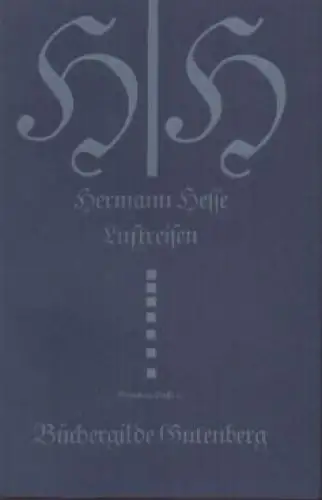 Buch: Luftreisen, Hesse, Wolfgang. Gutenberg-Presse, Büchergilde Gutenberg