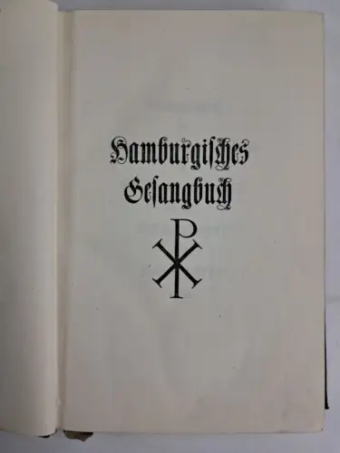 Buch: Hamburgisches Gesangbuch. 1930, Lütcke & Wulff Verlag, gebraucht, gut