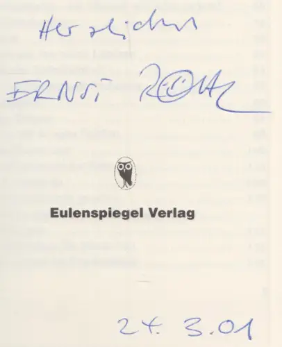 Buch: Der Ostler, das unbekannte Wesen, Röhl, Ernst. 2000, Eulenspiegel signiert