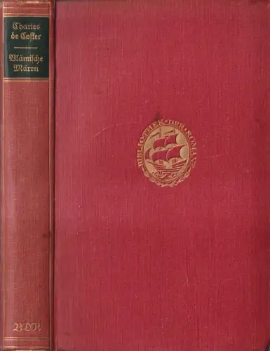 Buch: Vlämische Mären, Charles de Coster, Insel Verlag, Leipzig, gebraucht, gut