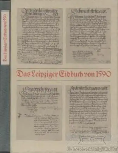 Buch: Das Leipziger Eidbuch von 1590, Gerlach, Sigrid. 1986, Fachbuchverla 41719