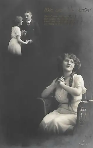 AK Wie wars so schön. ca. 1914, Postkarte, gebraucht, gut