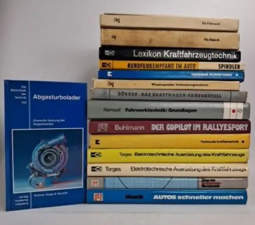 16 Bücher Kfz, Auto, Kraftwagen, Technik, Aufrüstung, Motor, Tuning ...