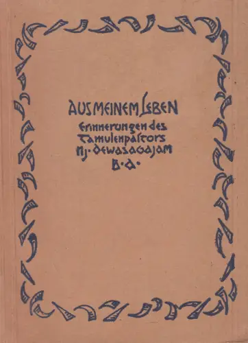 Buch: Aus meinem Leben, Dewasagajam B. A., Nj., gebraucht, gut