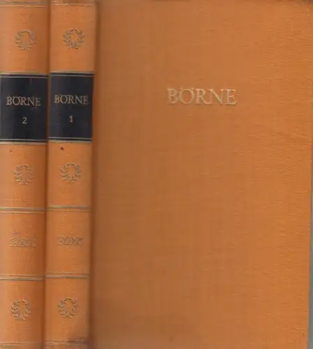 Buch: Börnes Werke in zwei Bänden, Börne, Ludwig. 2 Bände, 1959, Volksverlag