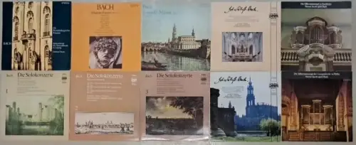 10 Schallplatten 12" LP Johann Sebastian Bach, Silbermannorgel, Johannes-Passion