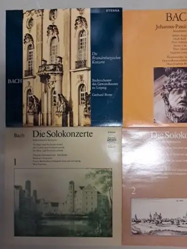 10 Schallplatten 12" LP Johann Sebastian Bach, Silbermannorgel, Johannes-Passion