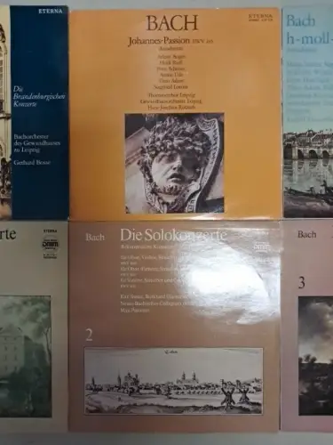 10 Schallplatten 12" LP Johann Sebastian Bach, Silbermannorgel, Johannes-Passion