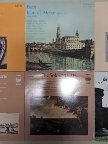 10 Schallplatten 12" LP Johann Sebastian Bach, Silbermannorgel, Johannes-Passion