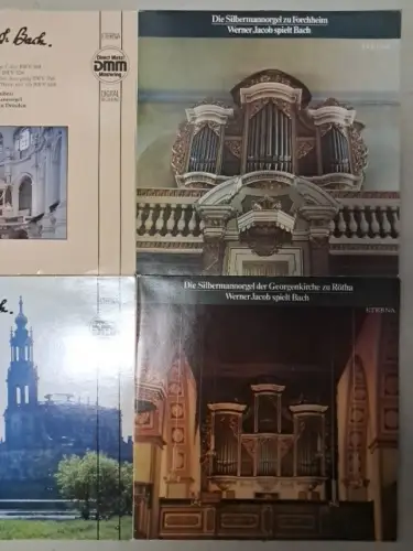10 Schallplatten 12" LP Johann Sebastian Bach, Silbermannorgel, Johannes-Passion