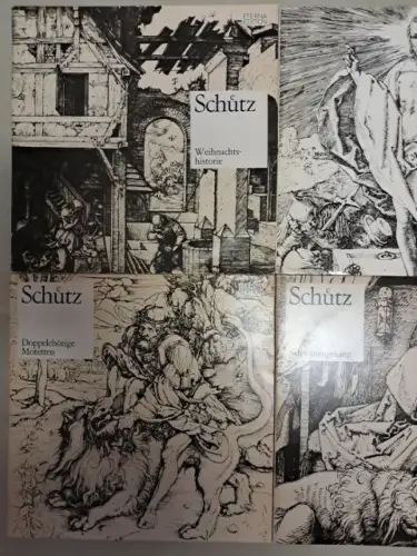 10 Schallplatten Heinrich Schütz, 12" LP, Vinyl, Eterna Edition, Klassik