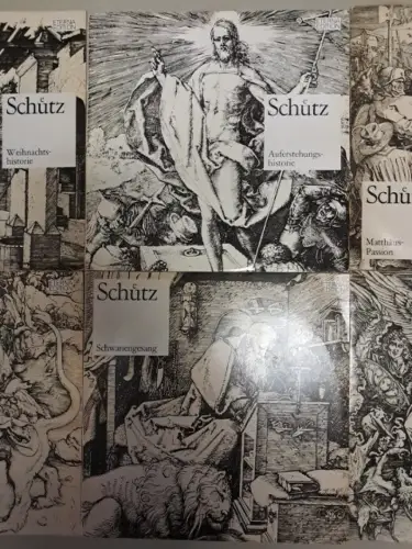 10 Schallplatten Heinrich Schütz, 12" LP, Vinyl, Eterna Edition, Klassik