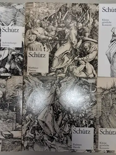 10 Schallplatten Heinrich Schütz, 12" LP, Vinyl, Eterna Edition, Klassik