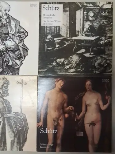 10 Schallplatten Heinrich Schütz, 12" LP, Vinyl, Eterna Edition, Klassik