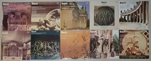 10x Johann Sebastian Bach Eterna Edition Schallplatten 12" LP, Kantaten, Sonaten