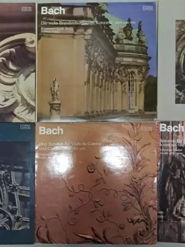 10x Johann Sebastian Bach Eterna Edition Schallplatten 12" LP, Kantaten, Sonaten