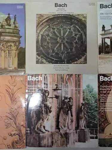 10x Johann Sebastian Bach Eterna Edition Schallplatten 12" LP, Kantaten, Sonaten