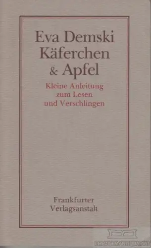 Buch: Käferchen und Apfel, Demski, Eva. 1989, Frankfurter Verlagsanstalt