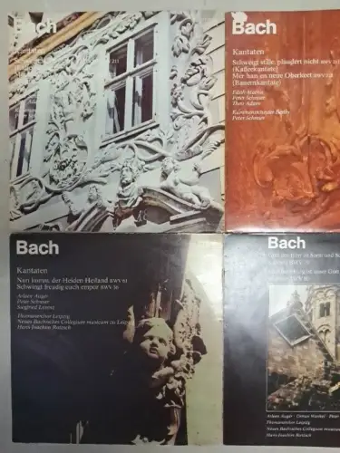 10x Johann Sebastian Bach Eterna Edition Schallplatten 12" LP, Kantaten, Lieder