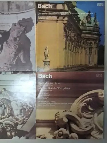 10x Johann Sebastian Bach Eterna Edition Schallplatten 12" LP, Kantaten, Lieder