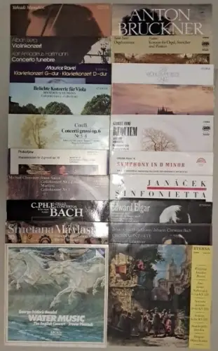 20 verschiedene Klassik Schallplatten 12" LP, Vinyl, Smetana, Ravel, Schumann...