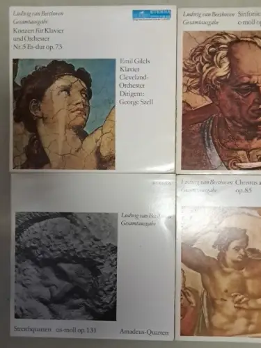 10x LP: Ludwig van Beethoven - Gesamtausgabe, Eterna, 12" Schallplatten,  354555