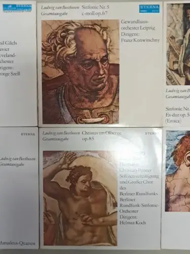 10x LP: Ludwig van Beethoven - Gesamtausgabe, Eterna, 12" Schallplatten,  354555