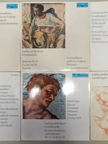 10x LP: Ludwig van Beethoven - Gesamtausgabe, Eterna, 12" Schallplatten,  354555
