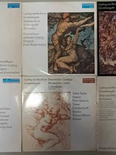 10x LP: Ludwig van Beethoven - Gesamtausgabe, Eterna, 12" Schallplatten,  354555