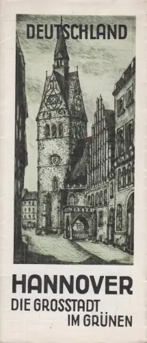 Prospekt: Hannover - Die Großstadt im Grünen, Verkehrsverein, gebraucht, gut