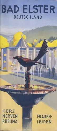 Prospekt: Bad Elster - Herz, Nerven, Rheuma, Frauenleiden, gebraucht, gut