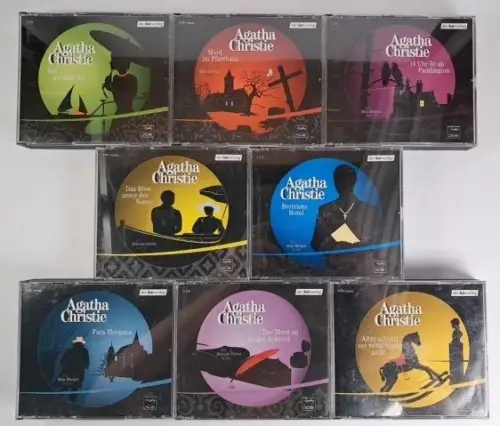 18 CDs Krimi Hörbücher Agatha Christie, Der Hörverlag, Tod auf dem Nil ...