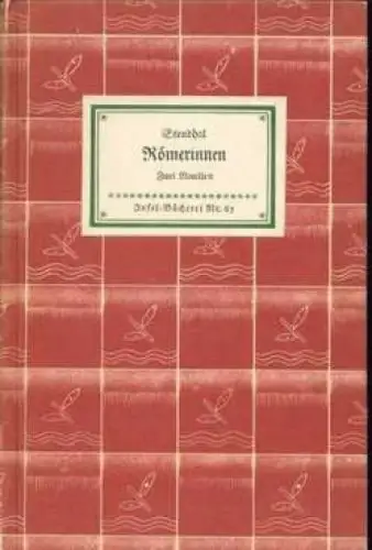 Insel-Bücherei 65, Römerinnen, Stendhal, eigtl. Marie-Henri Beyle. 1951