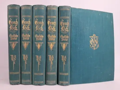 Buch: Gorch Fock - Sämtliche Werke in fünf Bänden, 1925, Verlag M. Glogau jr.