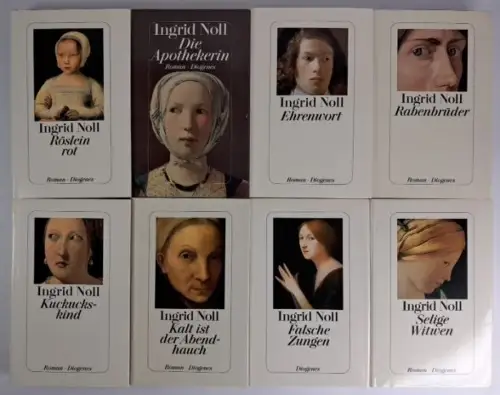 8 Bücher Ingrid Noll: Rabenbrüder, Kuckuckskind, Selige Witwen, Falsche Zungen..